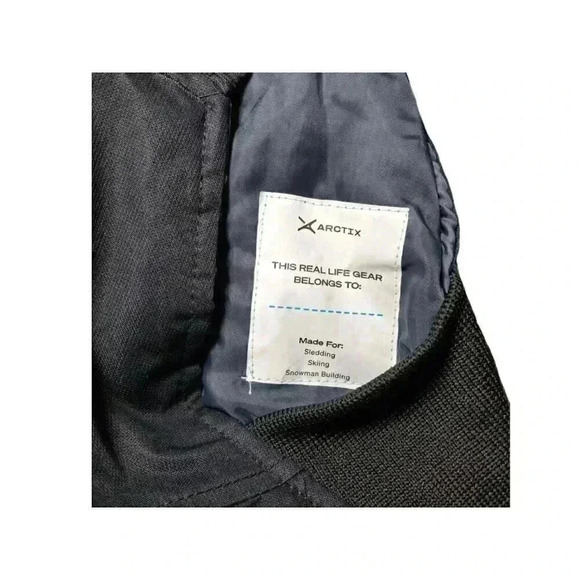 Arctix 12M Kids Toddler Insulated Snow Snowboard Bib Overalls Pants Black - Picture 6 of 6